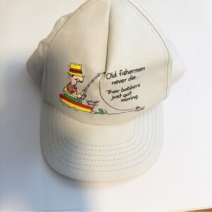 Vintage fisherman nolvety baseball cap.